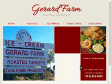 Tablet Screenshot of gerardturkeyfarm.com